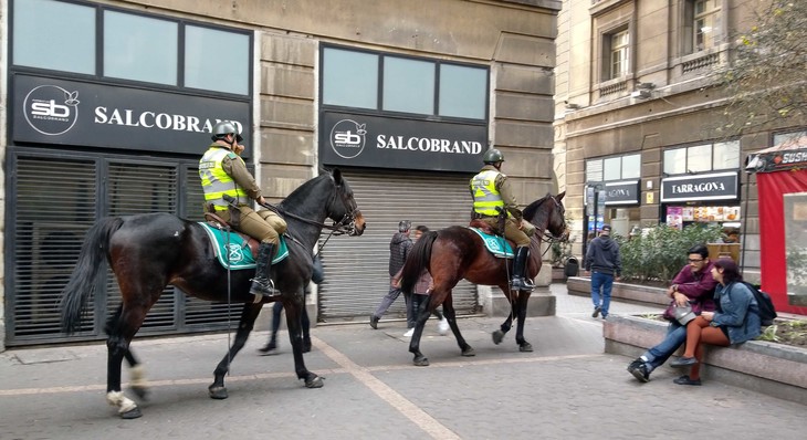 Polizei auf Pferden  | © Luise Bachtler