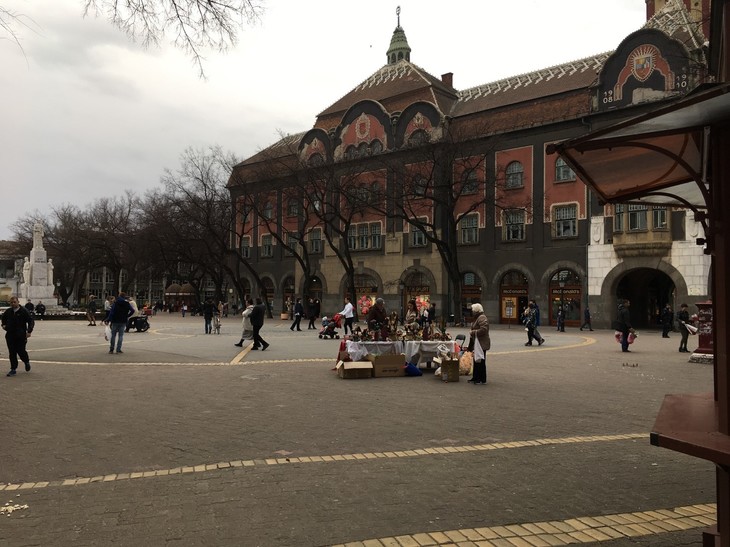 Weltfrauentag in Subotica. Überall werden Blumen verkauft die man Frauen/Mädchen zum Geschenk macht | © Timon Baral