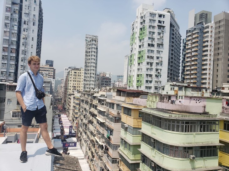 auf den Dächern von Mong Kok | © David Grimm