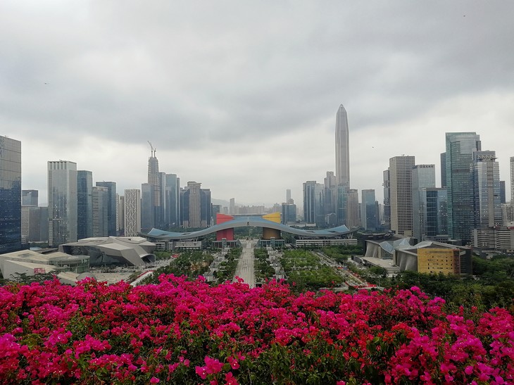 die Skyline in Shenzhen ist nicht zu vergleichen mit den deutschen Städten | © David Grimm
