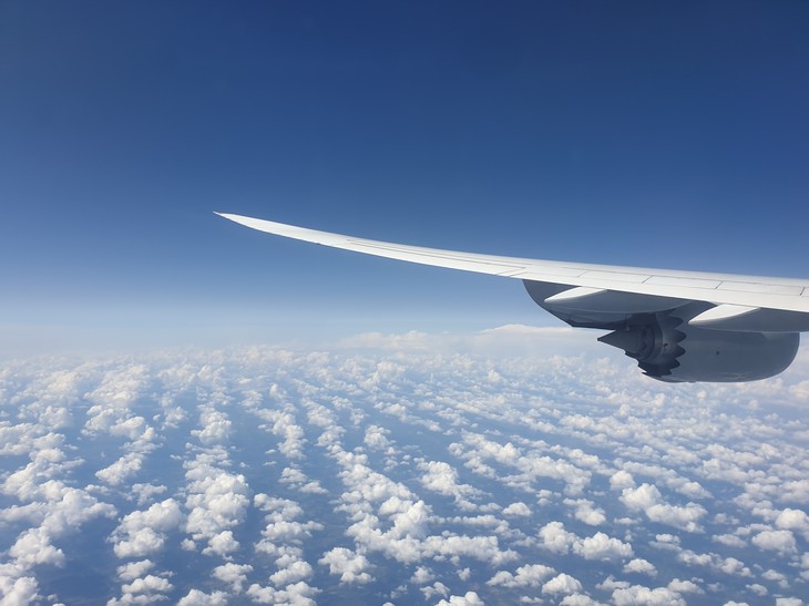 Blick aus dem Flugzeugfenster  | © Alina Hobert