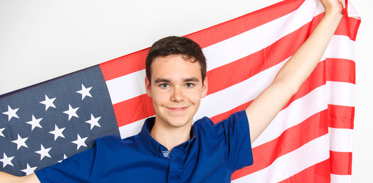 Daniel mit USA Flagge  | © Daniel Rodriguez Perez