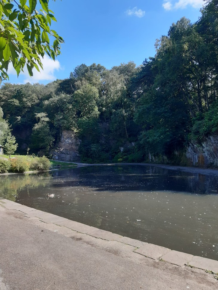 Fluss fließt durch den Park | © Helena Schönmann