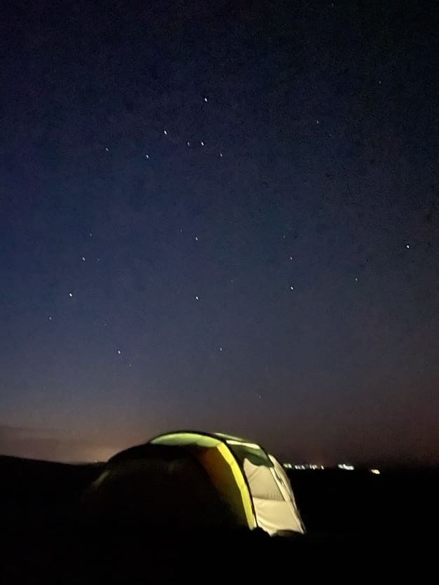 Zelten unterm Sternenhimmel | © Mathis Schlüchtermann