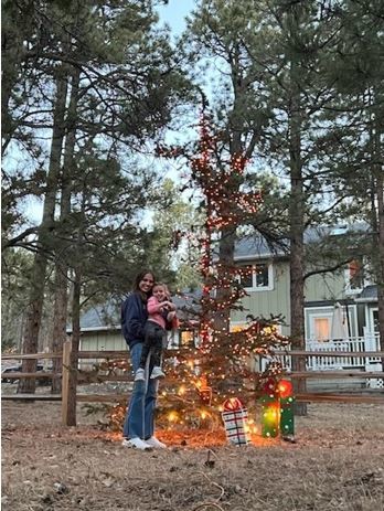 Tannenbaum geschmückt mit Lichterketten  | © Sophie Götz